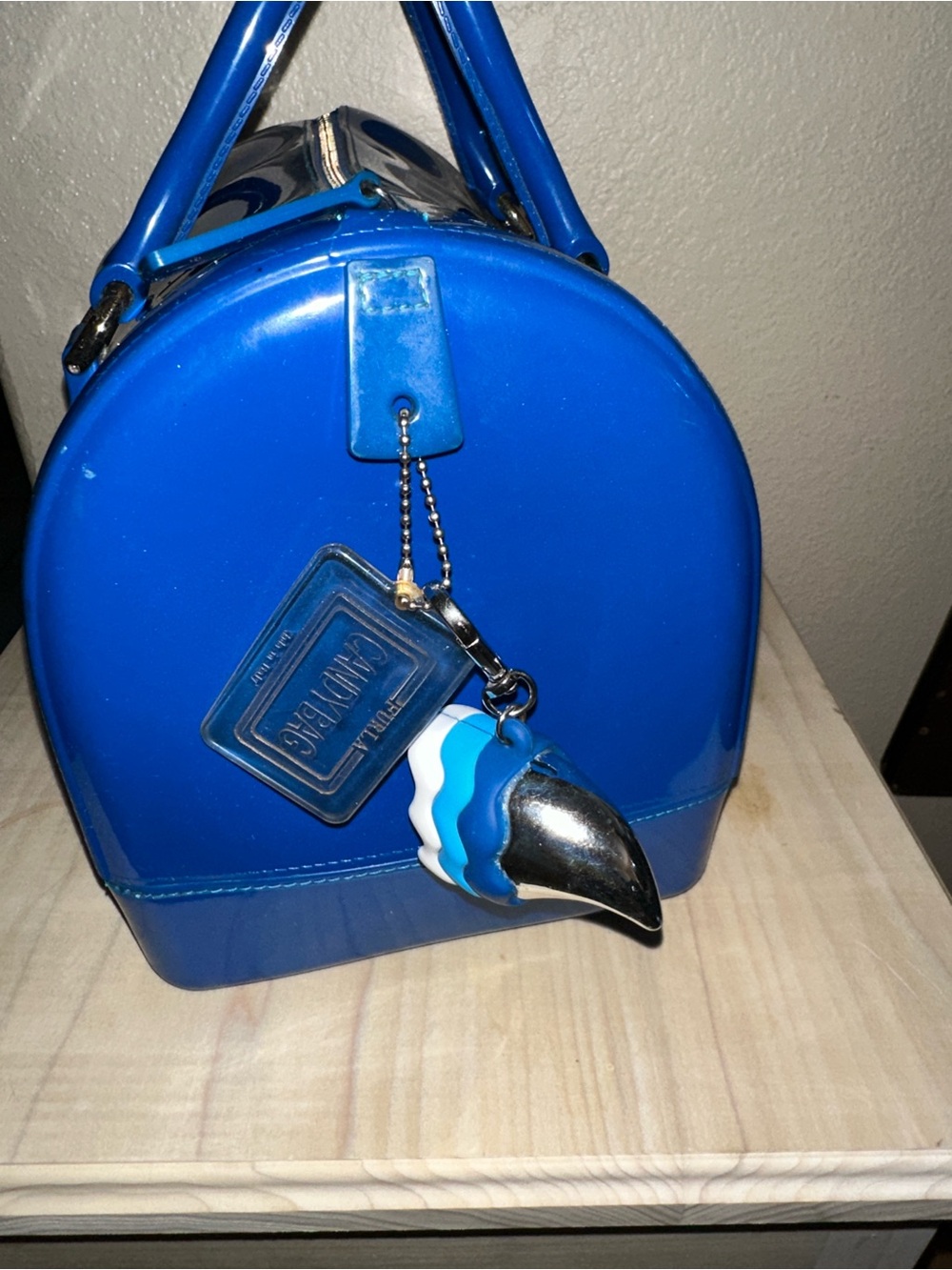 FURLA💙 glossy blue CANDYBAG - Picture 6 of 7